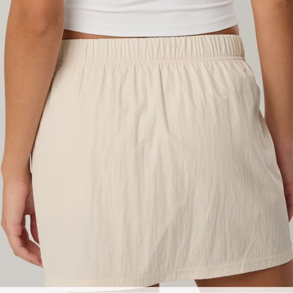 NWT OFFLINE By Aerie Nylon Mini Skirt with built in shorts with pocket - Picture 5 of 6